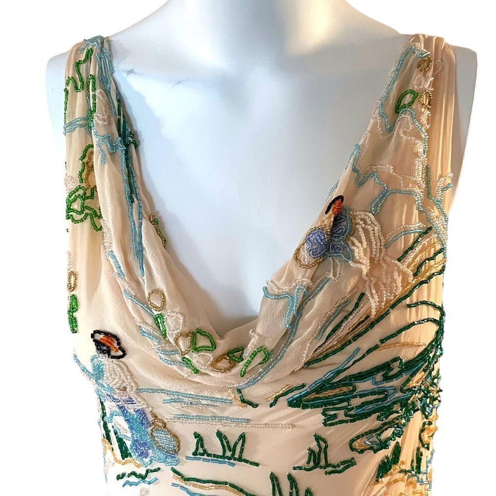 Agent Provacateur Soirée Silk Beaded EMIKO Dress - Picture 5 of 10